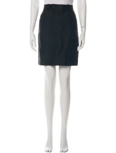 Pre-owned Kate Spade Chain-link Accents Knee-length Skirt In Black
