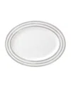 Kate Spade Charlotte St Oval Platter In Grey