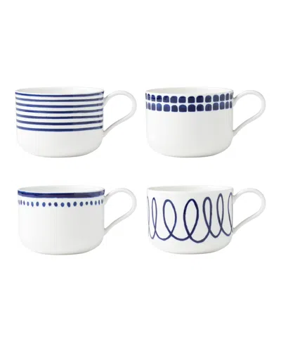 Kate Spade Charlotte Street 4 Piece Mugs Set In Multi