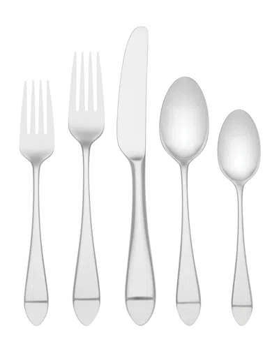 Kate Spade Charlotte Street 5-piece Flatware Set In Metallic