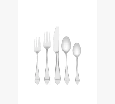 Kate Spade Charlotte Street 5 Piece Place Setting In Silver