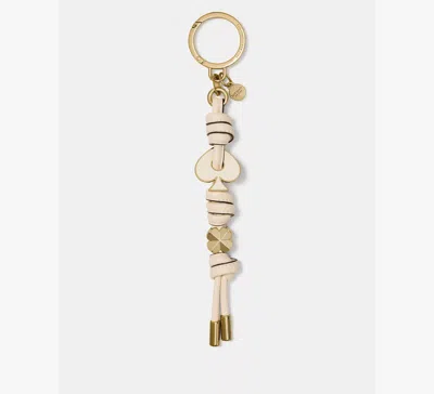 Kate Spade Charmed Enamel Knott Bag Charm In Beige