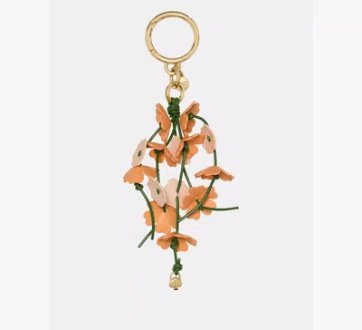 Kate Spade Charmed Flower Bag Charm In Orange