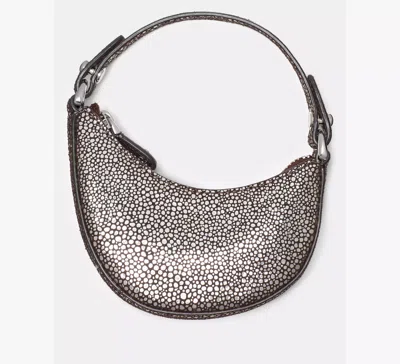 Kate Spade Charmed Metallic Dot Suede Nano Duo Bag Charm In Brown