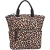 Kate Spade Chelsea Leopard Printed Backpack In Brown Multi