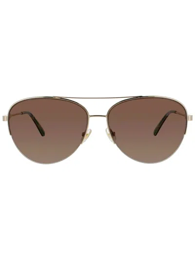 Kate Spade Chic Mini Metal Women's Sunglasses In Brown