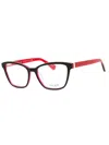 Kate Spade Chic Rectangular Eyeglasses For Women In Black