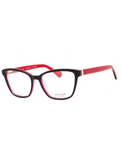 Kate Spade Chic Rectangular Eyeglasses For Women In Black