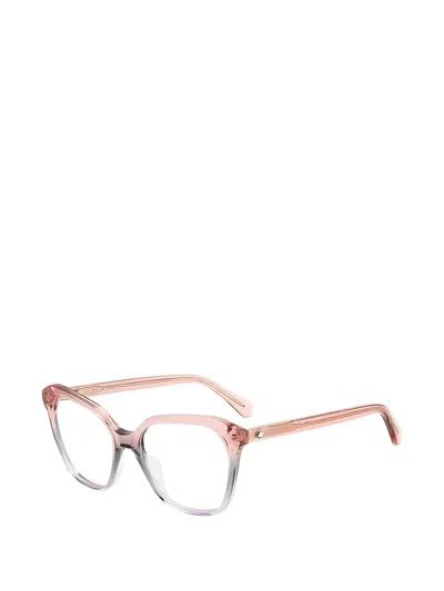 Kate Spade Cinzia Square-frame Glasses In Pink