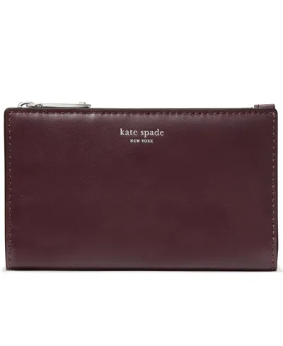 Kate Spade Classic Bifold Wallet In Blackberry Jam