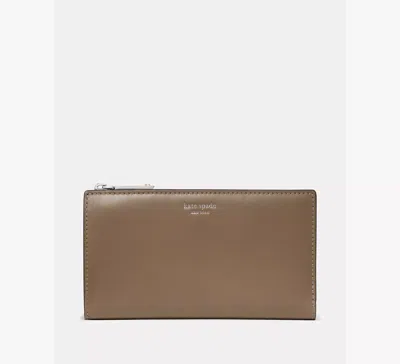 Kate Spade Classic Medium Bifold Wallet In Driftwood
