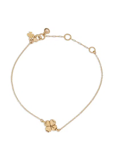 Kate Spade Clover Charm Bracelet In Gold