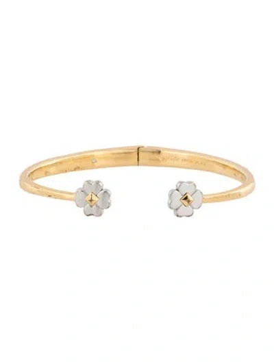 Pre-owned Kate Spade Clover Cuff Bracelet, 6.25" In Multicolor