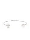Kate Spade Clover-motif Cuff Bracelet In Metallic