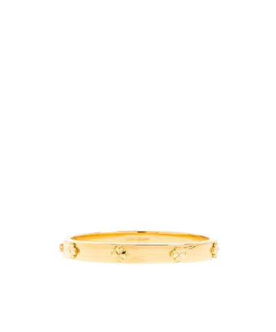 Kate Spade Clover-embellished Bangle Bracelet In Pattern