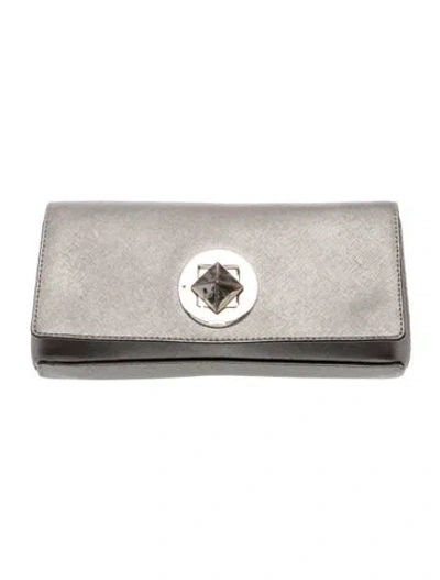 Pre-owned Kate Spade Clutch In Grey