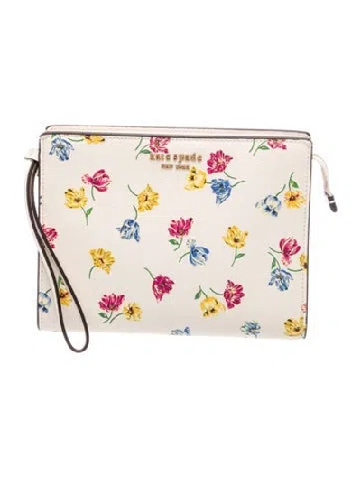 Pre-owned Kate Spade Clutch In Neutral