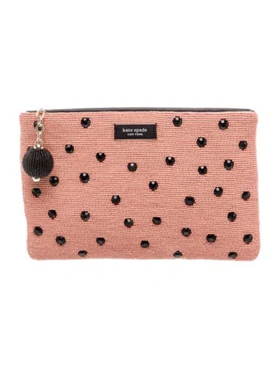 Pre-owned Kate Spade Clutch In Pink