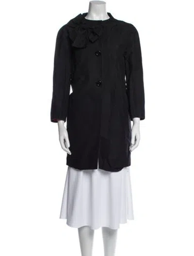 Pre-owned Kate Spade Coat In Black
