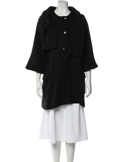 Pre-owned Kate Spade Coat In Black