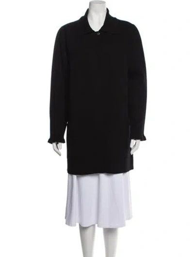 Pre-owned Kate Spade Coat In Black