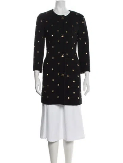 Pre-owned Kate Spade Coat In Black