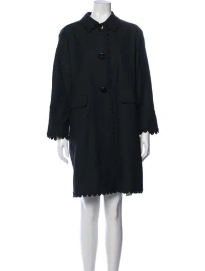 Pre-owned Kate Spade Coat In Black