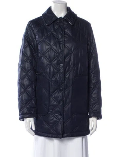 Pre-owned Kate Spade Coat In Blue