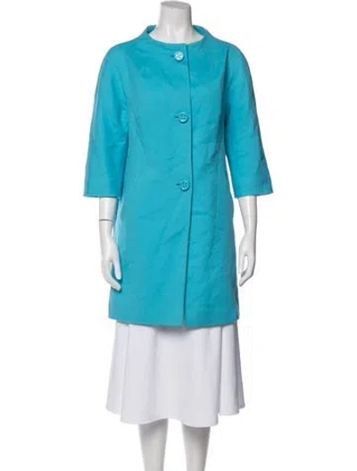 Pre-owned Kate Spade Coat In Blue