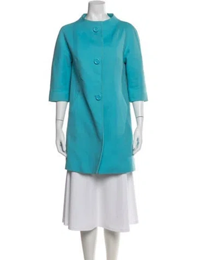 Pre-owned Kate Spade Coat In Blue