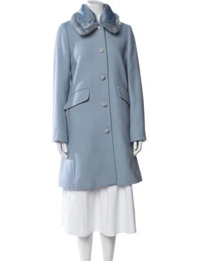 Pre-owned Kate Spade Coat In Blue