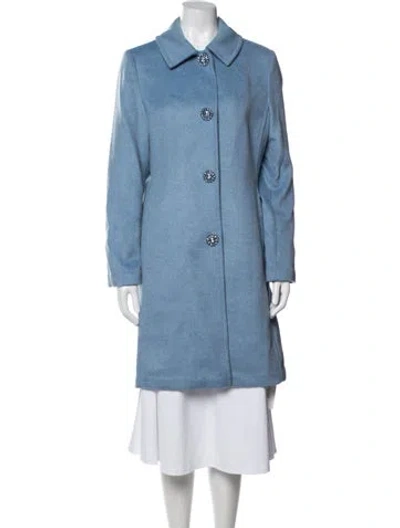 Pre-owned Kate Spade Coat In Blue