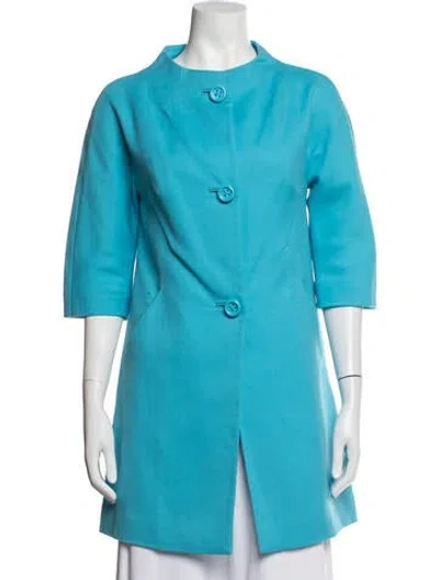 Pre-owned Kate Spade Coat In Blue