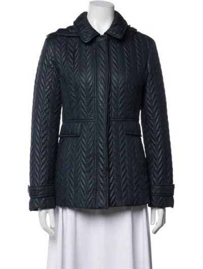 Pre-owned Kate Spade Coat In Blue