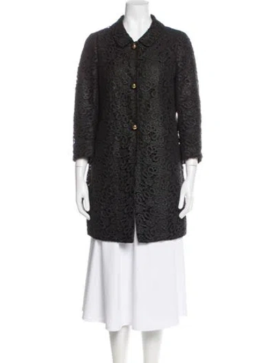 Pre-owned Kate Spade Coat In Gray