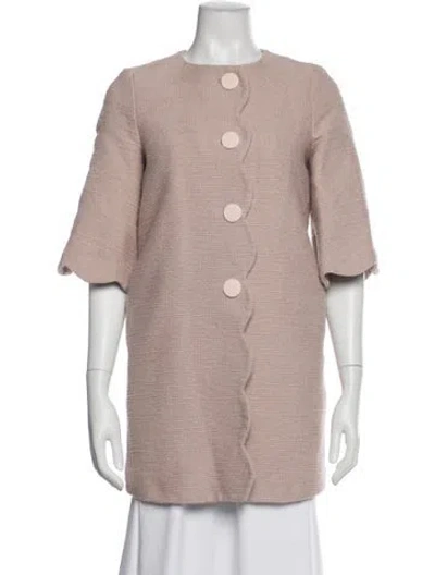 Pre-owned Kate Spade Coat In Neutral