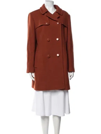 Pre-owned Kate Spade Coat In Orange