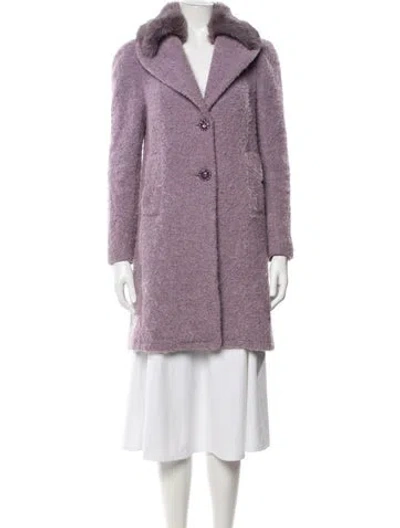 Pre-owned Kate Spade Coat In Purple
