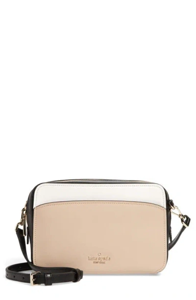 Kate Spade Colorblock Leather Camera Crossbody Bag In Neutral