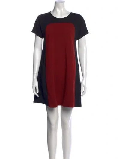 Pre-owned Kate Spade Colorblock Pattern Knee-length Dress In Black