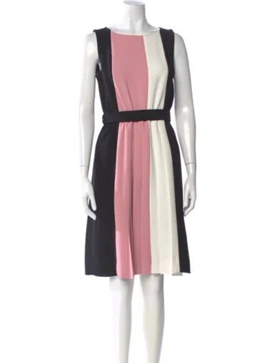 Pre-owned Kate Spade Colorblock Pattern Knee-length Dress In Multi
