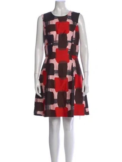 Pre-owned Kate Spade Colorblock Pattern Knee-length Dress In Multi