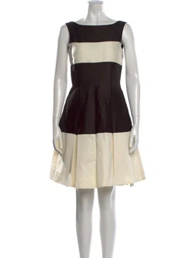 Pre-owned Kate Spade Colorblock Pattern Knee-length Dress In Multi