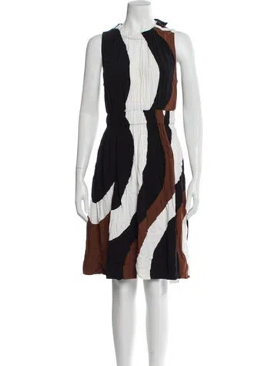 Pre-owned Kate Spade Colorblock Pattern Mini Dress In Multi