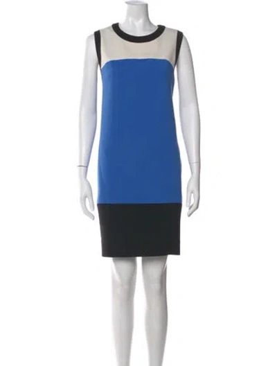 Pre-owned Kate Spade Colorblock Pattern Mini Dress In Multi