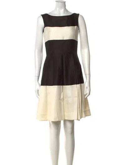 Pre-owned Kate Spade Colorblock Pattern Mini Dress In Multi