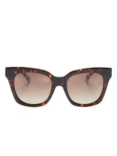 Kate Spade Constance Butterfly-frame Sunglasses In Brown