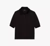 Kate Spade Cotton Polo Shirt In Black