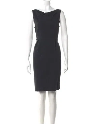 Pre-owned Kate Spade Cowl Neck Mini Dress In Gray