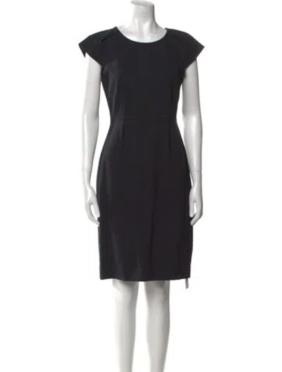 Pre-owned Kate Spade Crew Neck Knee-length Dress In Black